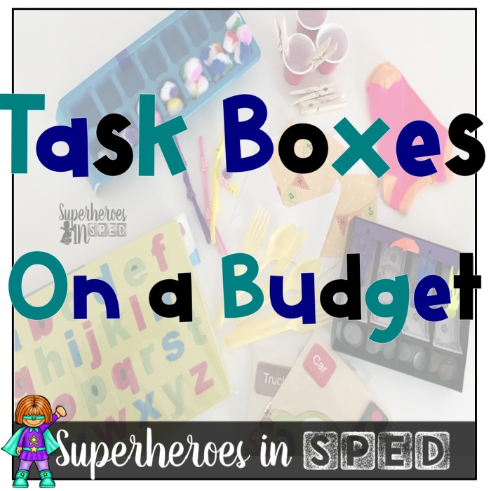 10 Tasks Boxes, on a Budget, for Your Special Education Students! -  Superheroes in SPED